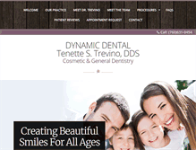 Tablet Screenshot of dynamic-dental.com